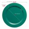 Solid Green Holiday Round Disposable Plastic Dinner Plates - 10.25" (120 Plates)